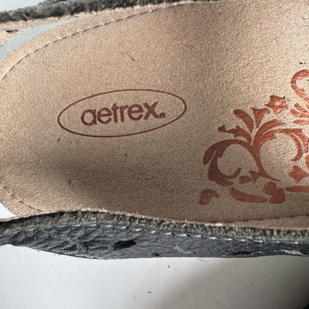 Aetrex Black Leather Cheryl Mary janes Size 9 - Picture 11 of 15